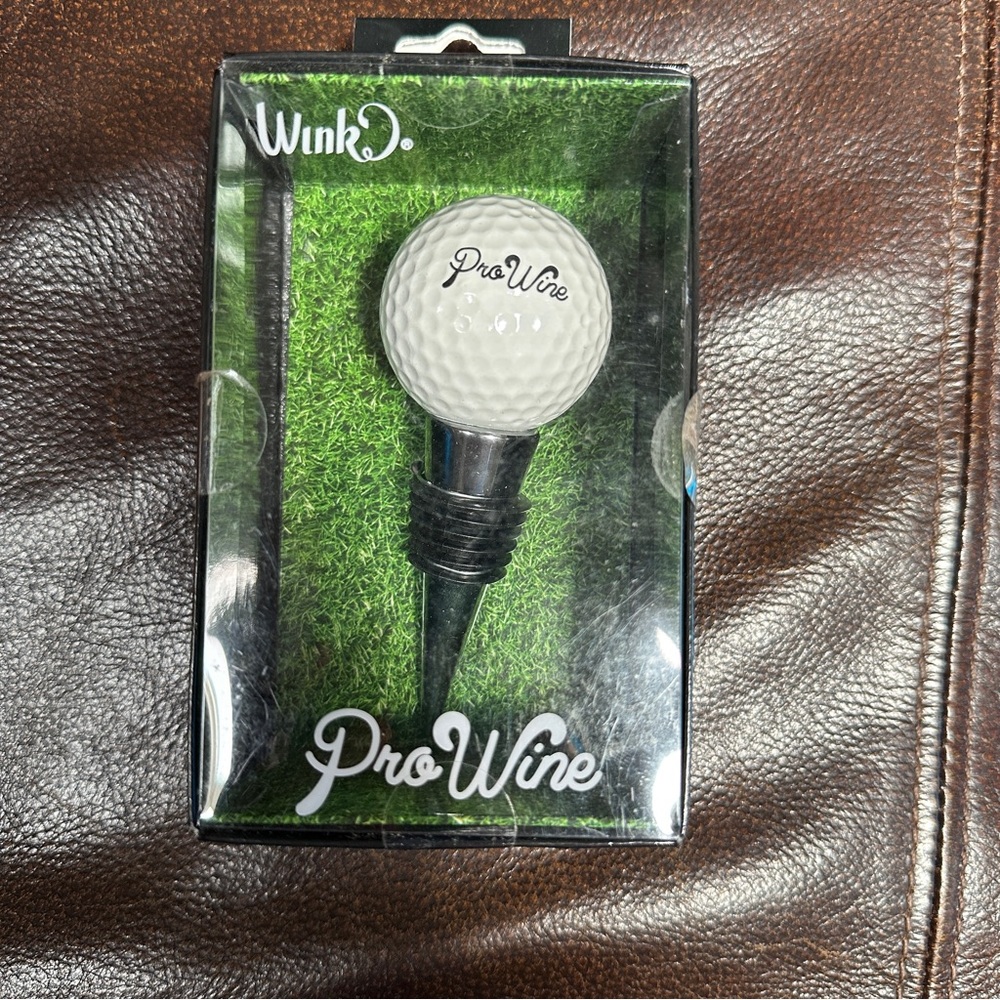 Wink‎ Pro Wine Golf Ball Wine Stopper New